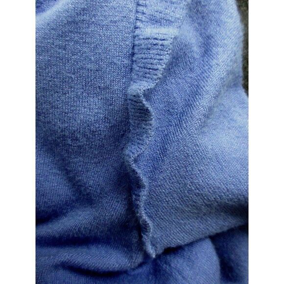 Elle Sz XS Mock Neck Ruffled Shoulder Pullover Top LS Sweater Periwinkle NEW - Picture 6 of 6